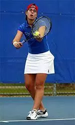 Senior Lucia Sainz will partner with teammate Katharina Winterhalter in the Doubles Championship Sunday, Sept. 25 at 9 am.