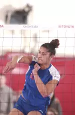 Sophomore Mounia Nihipali led the Bulldogs with nine kills.