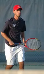 Sophomore Sam Tadevosian was named the WAC Men's Tennis Player of the Week after winning four matches in a double-header last weekend.