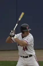 Senior Kent Sakamoto was 2-for-4 with an RBI double Friday night.