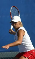 Freshman Renata Kucerkova won two singles matches in straight sets Saturday at the ITA All-American.