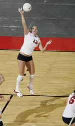 Angela Wiggins led the Bulldogs with 21 kills.
