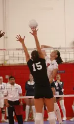 Junior outside hitter Alisha McKee tallied 21 total kills in both matches last week.