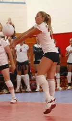 Senior Cassie Gilford tallied a career high of 36 digs in the Bulldogs victory over ninth seed Louisiana Tech.