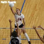 Freshman outside hitter Cori Hayes would tally eight kills on 20 team attacks for a career high of .400 attacking percentage.