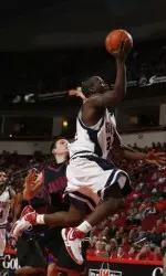 Ja'Vance Coleman, shown in play earlier this season, hit two late 3-pointers to help Fresno State beat Creighton. (File Photo)