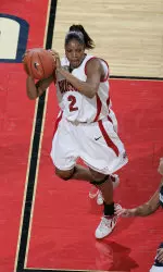 Brittani Green recorded a double-double with 11 points and 10 rebounds.