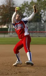 Freshman right hander Merryann Barr notched her second straight shutout victory and collected four RBI in the Bulldogs' 8-0, 5 inning win over San Diego.