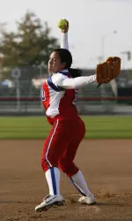 Freshman right hander Robin Mackin threw a two-hitter and struck out 11 as Fresno State opened with a 4-2 victory over No. 22 DePaul in the Bulldog Classic opener.