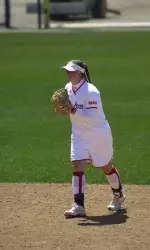 Senior All-America shortstop Christina Clark batted .667, scored two runs, hit two doubles, stole a base and was walked five times in the sweep over Utah State.