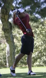 Senior Jason Anthony is in first place through 36 holes at Poppy Hills Golf Course.