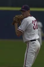 Senior Doug Fister was commanding on the mound Thursday, allowing two runs on four hits and striking out nine batters while walking none.