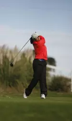 Senior Adrianna Chico's opening-round 76 is good for eighth place heading into Tuesday's second round.