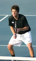 Senior Sam Gibbs dazzled the crowd this season with unbelievable shots in doubles as he and fellow senior Sergiu Modoc achieved a No. 49 doubles ranking.