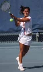 Freshman Bruna Paes was named the team's Most Improved player Tuesday at the awards dinner.