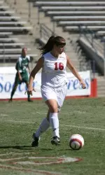 Junior Christina Gilbert scored the first goal of her career Sunday, a game-winner in the 74th minute.
