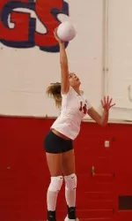 Cori Hayes contributed to the Bulldogs win tonight with 14 kills.
