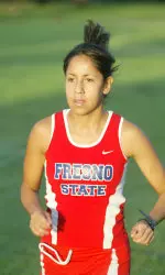 Sophomore Paloma Dominguez posted a personal-best 5K time of 20:33 for a 29th place showing at the Sacramento State Hornet Jamboree on Sept. 16.