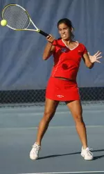 Sophomore Bruna Paes looks to get things started with a Round of 32 match against Jennifer Williams of San Jose State.