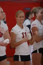 Cheryl Selenak led the Bulldogs with 10 digs against Utah.