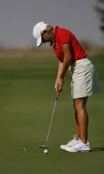 Laura Luethke is only three strokes away from the leader entering the third round.