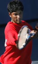 Sophomore Tejesvi Veerepalli has won two straight after beating Arizona's Bruno Alcala 7-5, 7-6 on Friday.