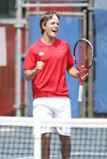 Junior Rudolf Siwy is hungry and confident. On Tuesday, he beat Mississippi's Jakob Klaeson in straight sets to advance to the last round of qualifying at the All-American in Tulsa, Okla.