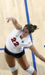 Tairyn Rasmussen led the Bulldogs in kills for the second-straight match.