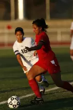 Nicole Gutierrez scored her ninth goal of the season on Friday against Boise State.
