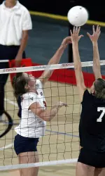 Senior setter Tiffany Hess recorded a career-high five kills against Boise State Thursday night.