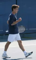 Junior Rudolf Siwy lost in the first round, but beat Sascha Heinemann of Hawai'i in the first round of consolation play.