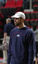 Directing the USATF trainging is Fresno State sprints coach Chris Baptista