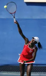 Tinesta Rowe and teammate Melanie Gloria will continue play in the consolation rounds at the All-American on Saturday.