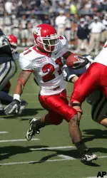 Fresno State's Ryan Mathews (21) rushes for a touchdown against Nevada. (AP Photo/Cathleen Allison)