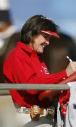 Head coach Becky Malmo and the Bulldog equestrian team are regular visitors to Children's Hospital Central California.