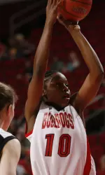 Marnique Arnold had had 11 points against BYU on Saturday.