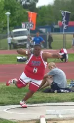 Aspen Marshall won both the throwing events at Northern Arizona this weekend.