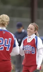 Haley Perkins and Fresno State open the season Friday morning.