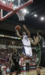 Senior Quinton Hosley and the Bulldogs hit the floor on Wednesday night.