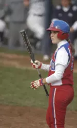 Junior Kristin Sylvester drilled a one-out homer to left center on Thursday during Fresno State's 3-1 loss to Louisiana-Lafayette.