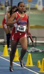 Zinzi Evans won two events for the Bulldogs on Saturday.
