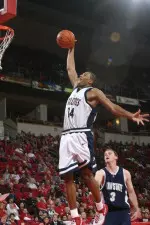 Quinton Hosley was named the men's basketball player co-most valuable player.