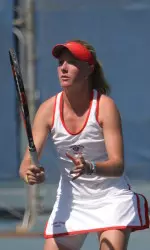 Junior Jacqueline Haskett clinched Fresno State's 7-0 defeat of UC Irvine on Saturday afternoon, helping the 'Dogs improve to 12-3 on the season.