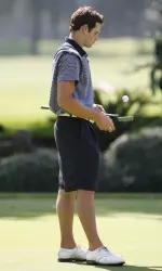 Sophomore Matt Ryan shot a 73 today to lead the 'Dogs.