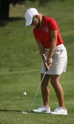 Laura Luethke tied for second today to lead the Bulldogs at the WAC Championship.