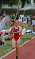 Samantha Modeste became just the third Fresno State woman to clear 13 feet in the pole vault on Saturday.