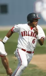 Junior right fielder Ozzie Lewis knocked in the winning run for the Bulldogs Tuesday afternoon against the Cal State Northridge Matadors in the top of the ninth inning.