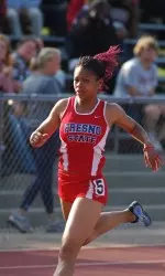 Christina Lopez set a career-high in the 200m last weekend against UC Davis.