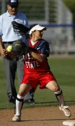 Jenna Cervantez hit a game-winning home run in the seventh Thursday afternoon.