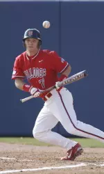 Loren Storey went 4-for-6 with three singles, one triple and four RBI's in the Fresno State 12-9 victory over San Jose State Sunday afternoon an Municipal Stadium.